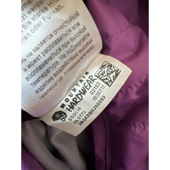 Mountain Hardwear Reversible Sherpa Fleece Womens Jacket Purple Blue Size Medium - Picture 12 of 16